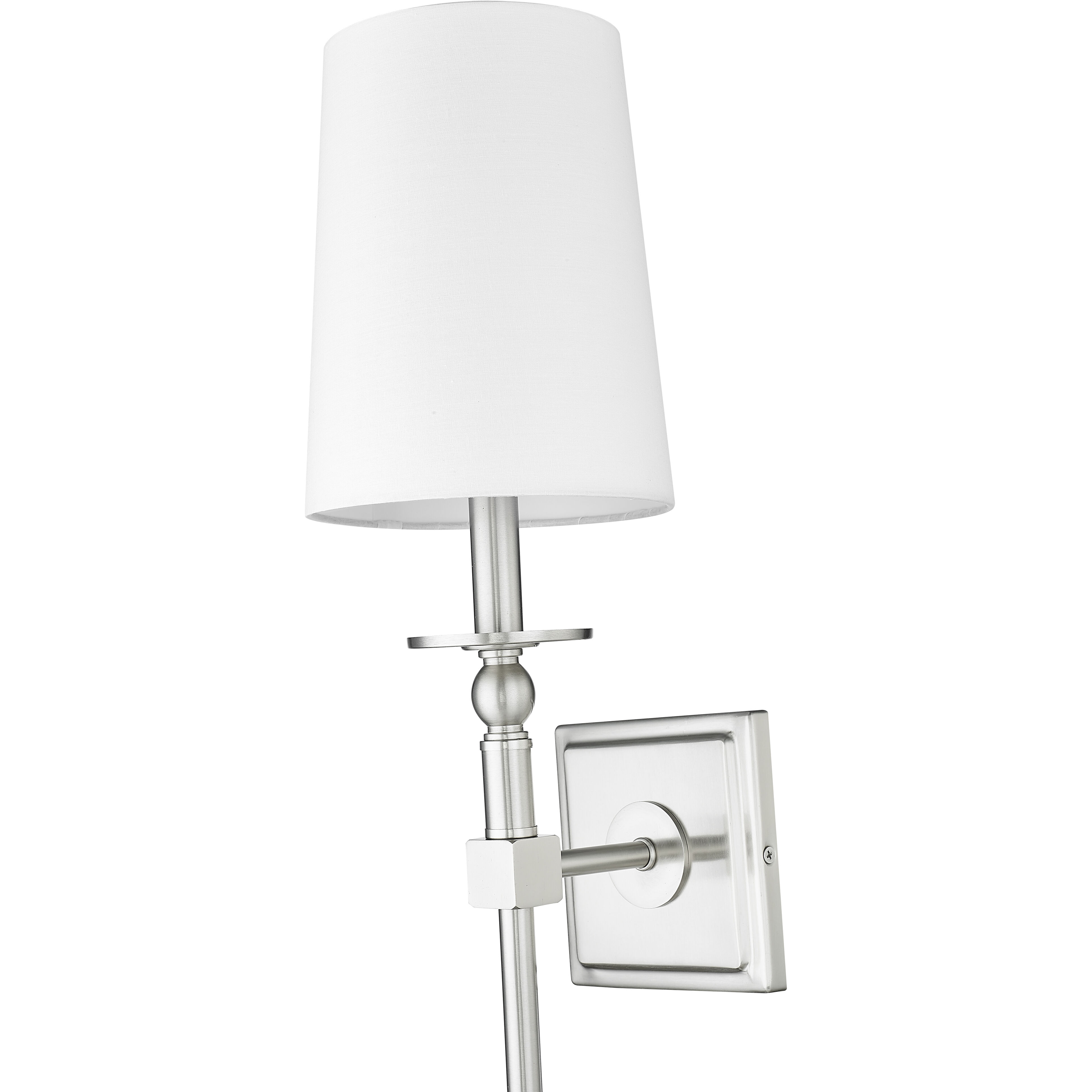 None Wall Sconce Wall Light in Brushed Nickel